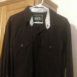 Buckle Black Mens shirt size Large